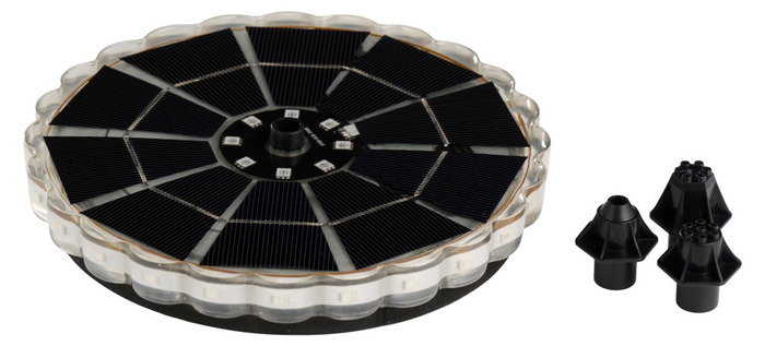 Fontene med solceller Ø16,5 cm – Garden